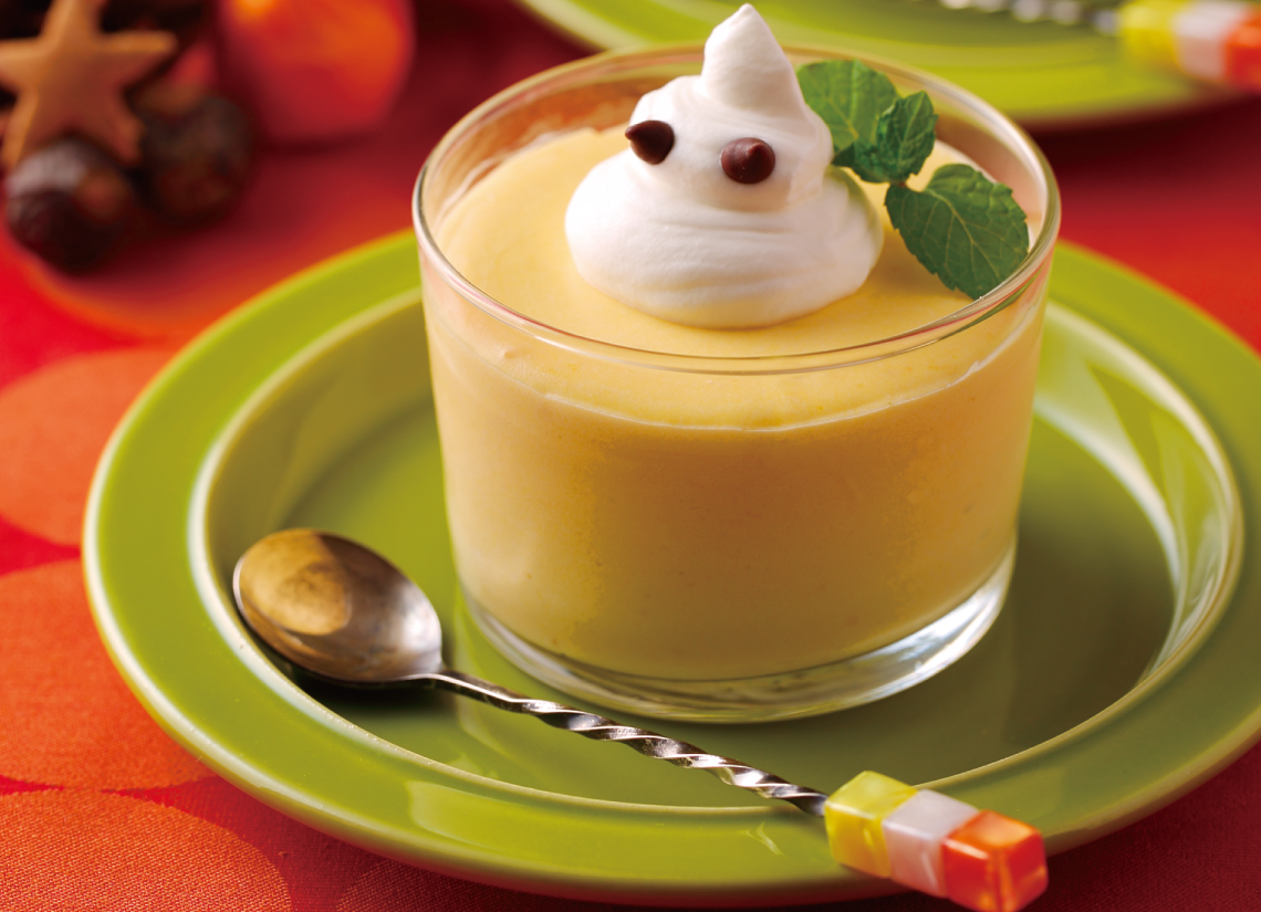 レシピ詳細 かぼちゃのカップチーズケーキ 美味食彩 平和堂のweb Cooking Cardメニュー